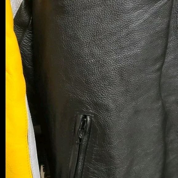 Pro-Rider Premium Leather Motorcycle Jacket Thinsulate Liner Removable Mens 50. - Picture 10 of 12